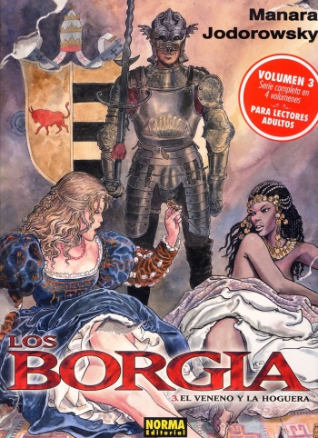 Los Borgia 03 - El Veneno y la Hoguera cover