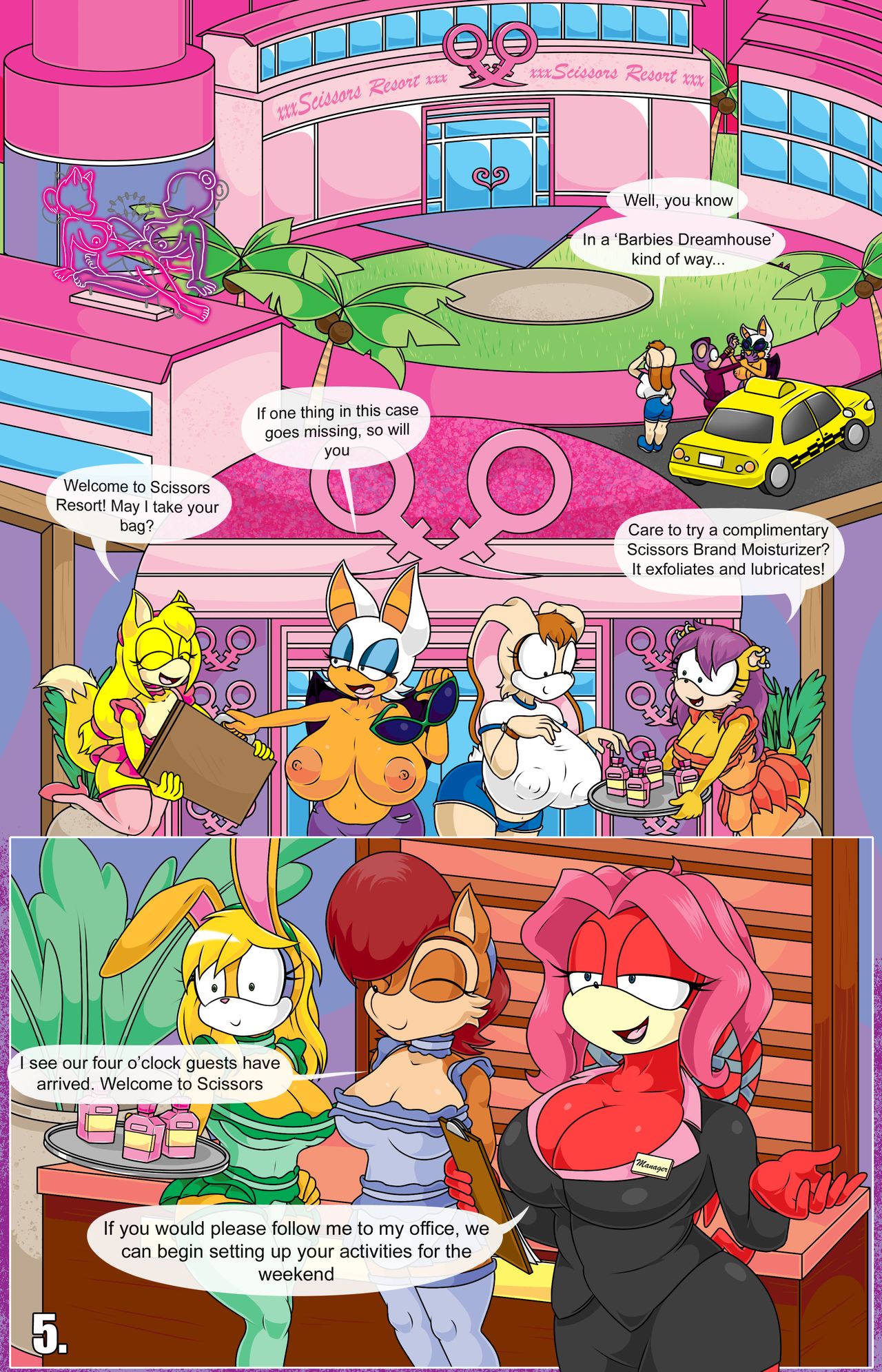 Rouge and Vanilla in: Scissors Resort   + Epilogue page 7 full