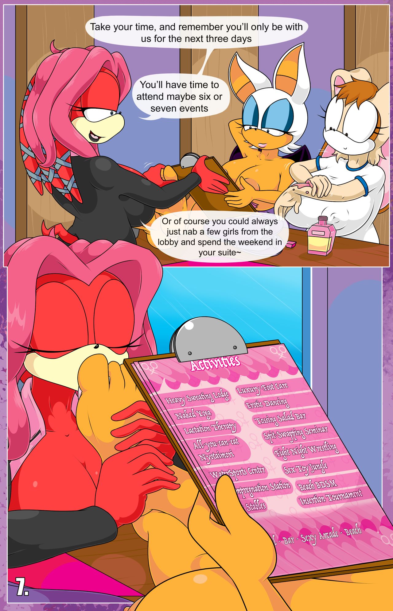 Rouge and Vanilla in: Scissors Resort   + Epilogue page 9 full