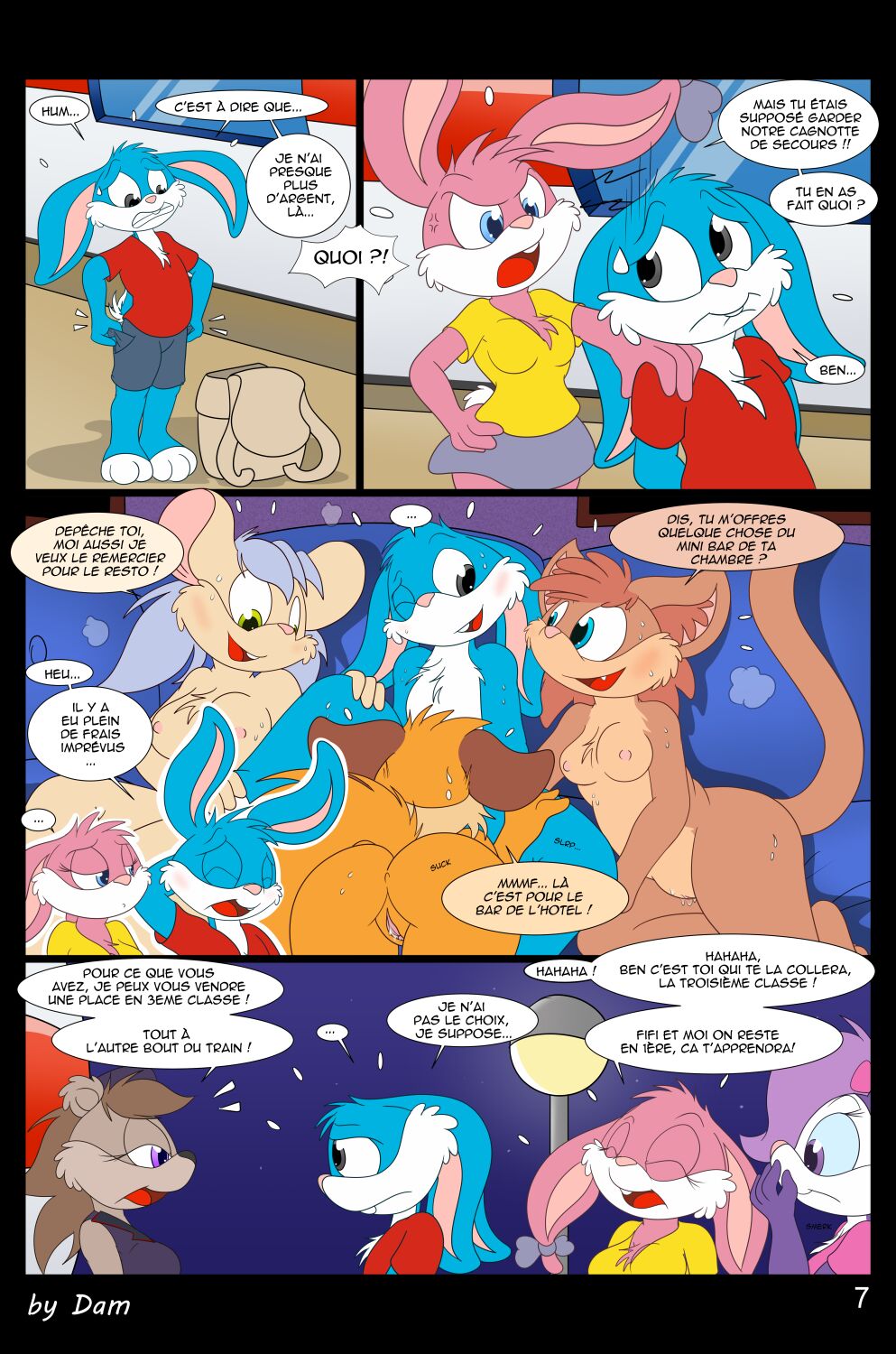 Toons on a train - french page 7 full