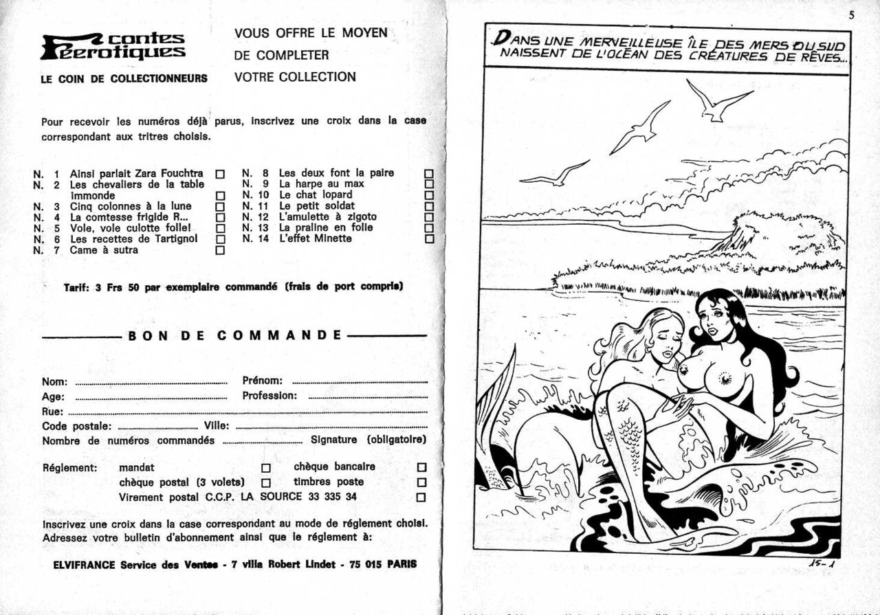 Elvifrance - Contes féérotiques 15 - Ah! la belle daurade! page 3 full