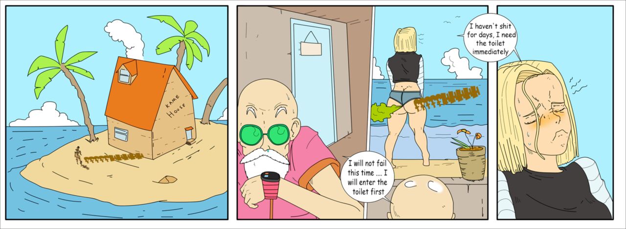 Android 18 Toilet Time - Dragon Ball page 1 full