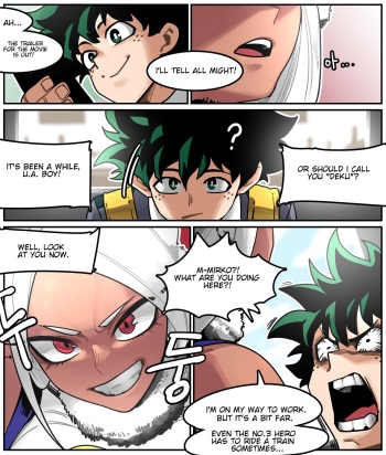 Deku meets Mirko on a Train and Fucks Her cover