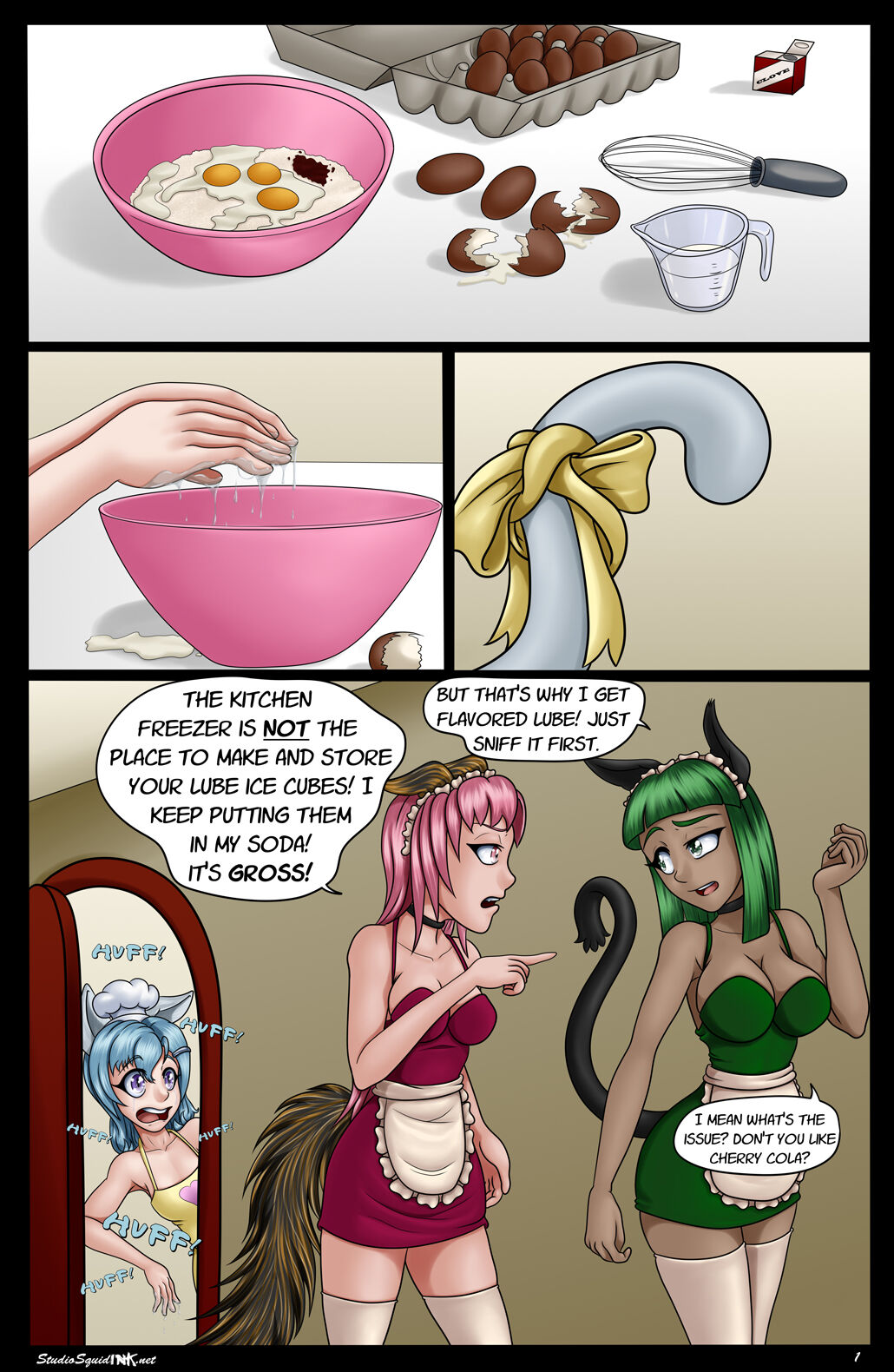 The Cat House Vol. 6: Maid vs Chef Fight page 3 full