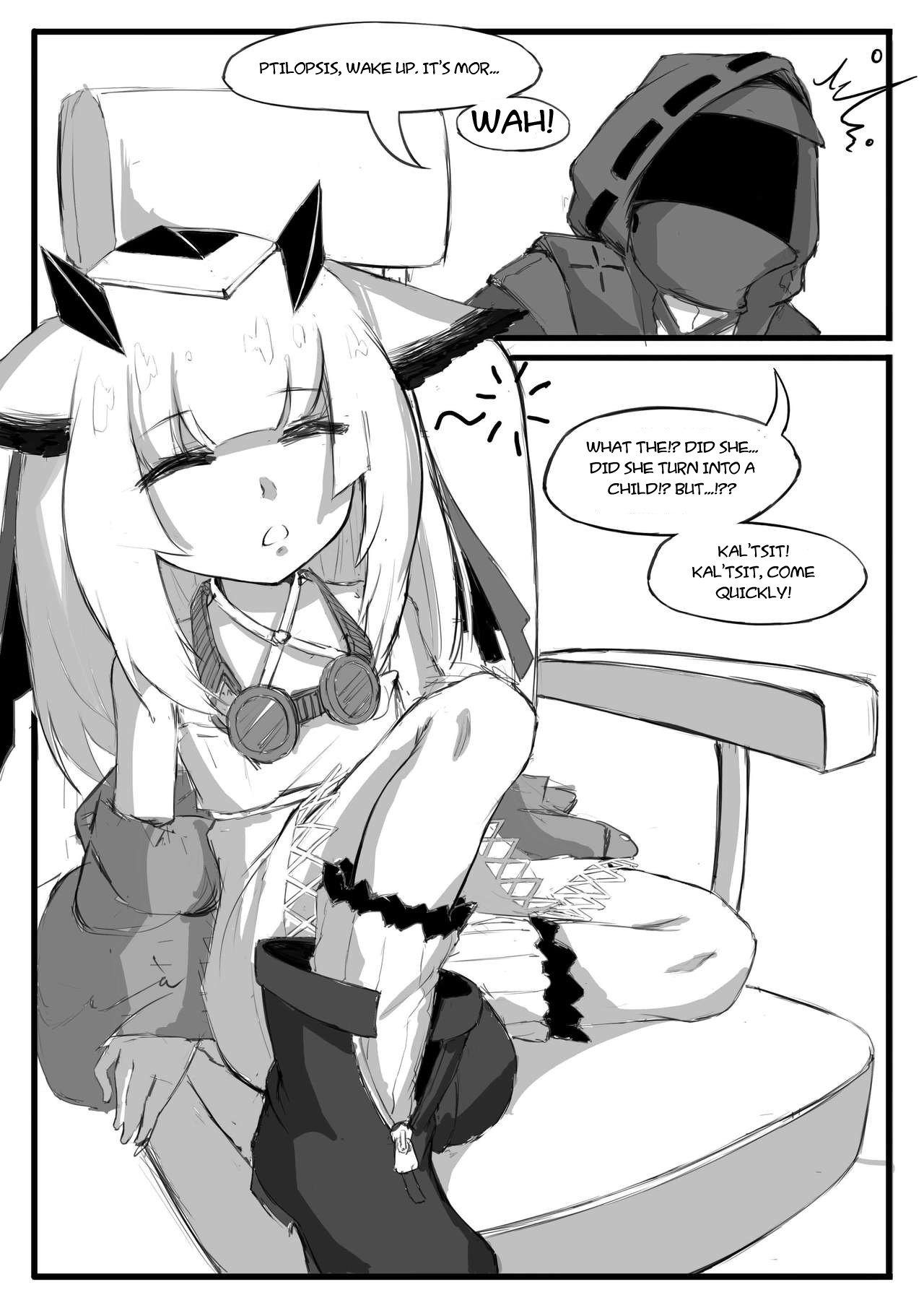 The Story Where Ptilopsis Becomes A Very Little Girl page 9 full