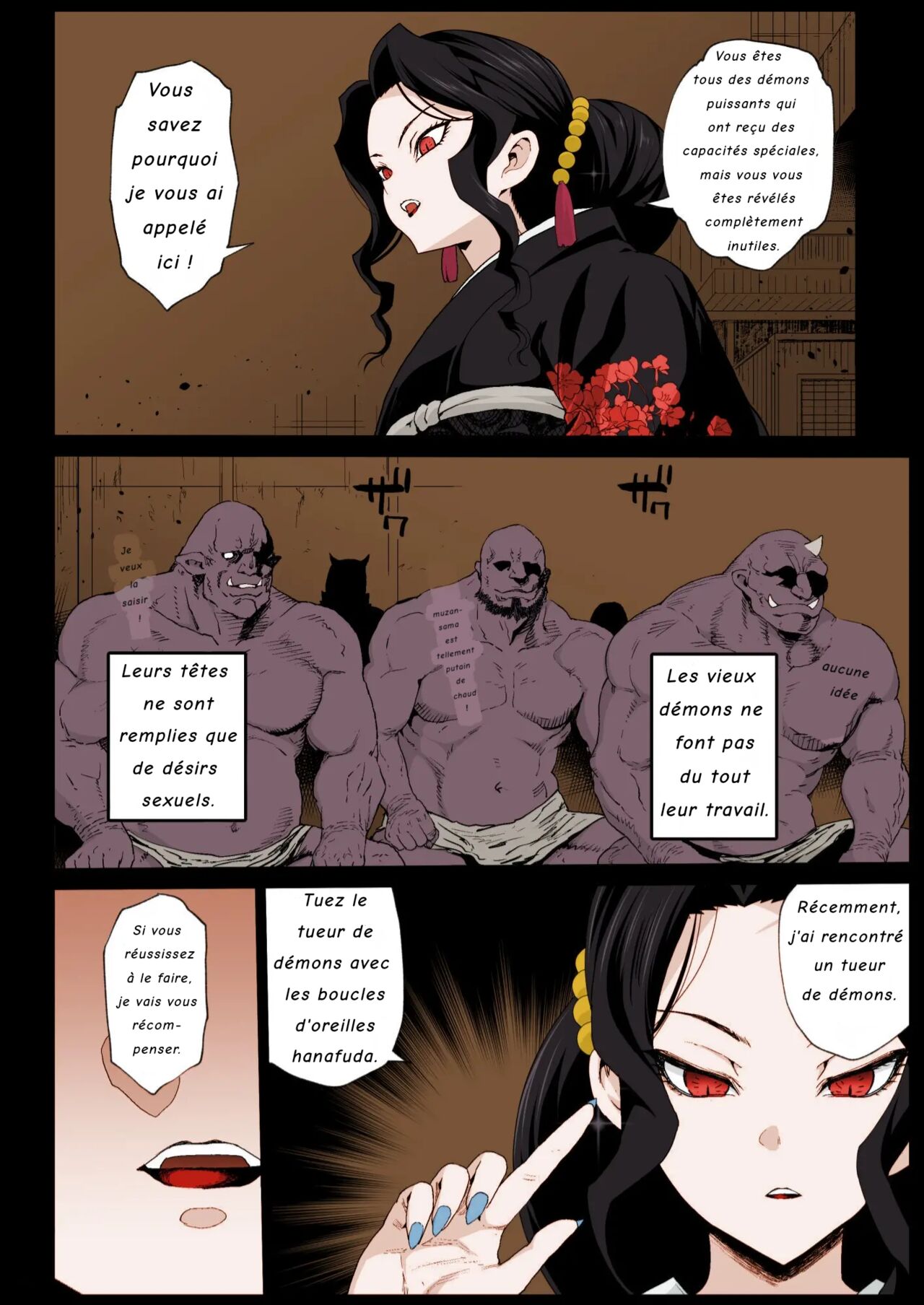 Mesu Ochi Jou Muzan-sama - RAPE OF DEMON SLAYER 4 | Making a Mess of Lady Muzan-sama - RAPE OF DEMON SLAYER 4 page 3 full