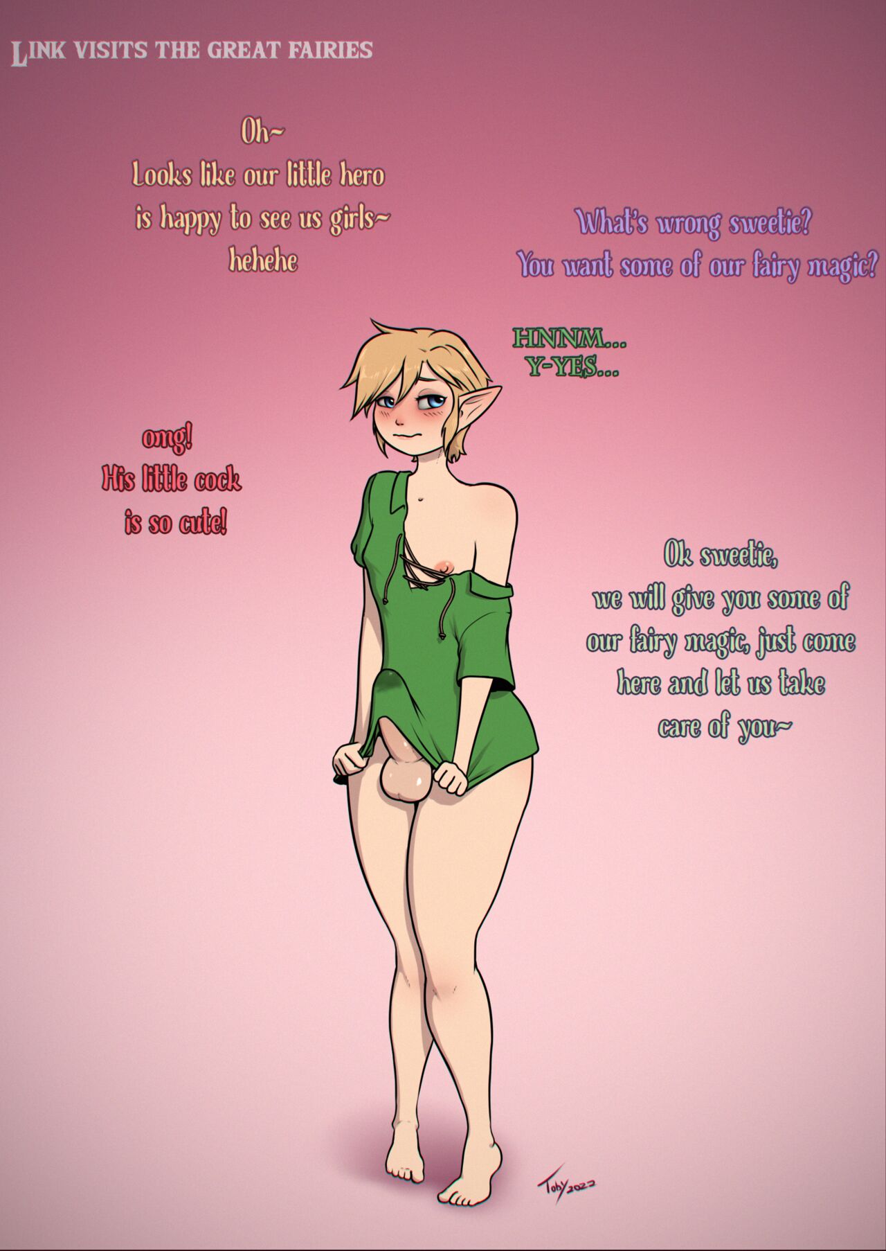 Toby Art - Link's Bimbofication page 1 full