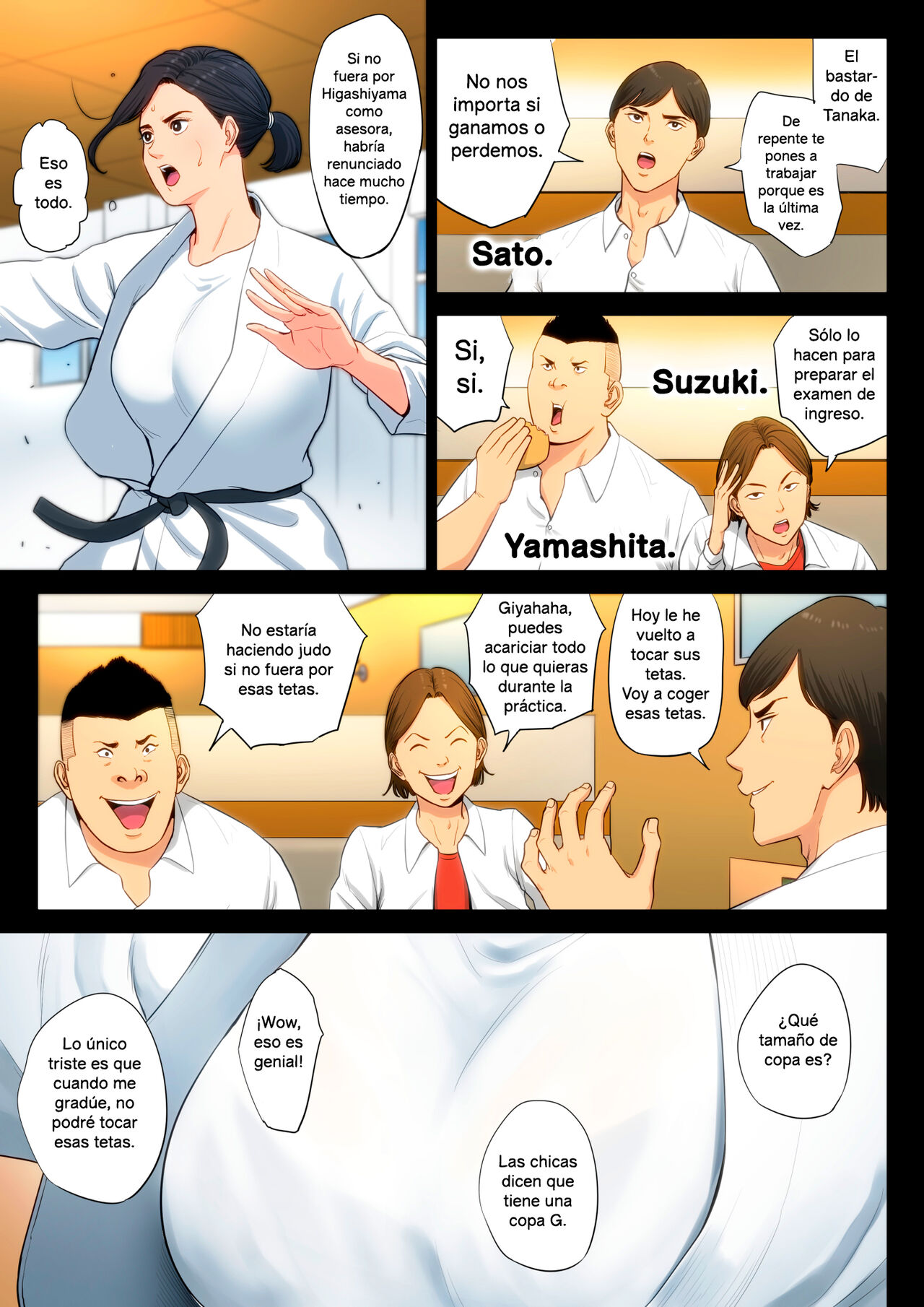 Juudoubu Komon no Onna Kyoushi ga Tsumihoroboshi no Tame ni Buin-tachi ni Mawasareru Hanashi. | La historia de una asesora de un club de judo que es llamada por los miembros de su club para expiar sus pecados. page 6 full