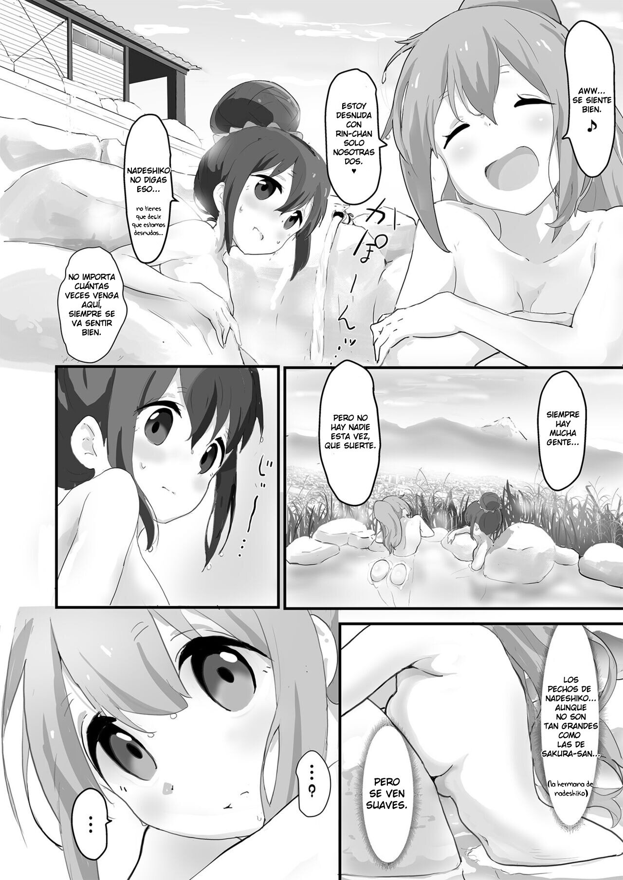 Nade Rin ga Onsen de | Nadeshiko y Rin en las aguas termales page 5 full