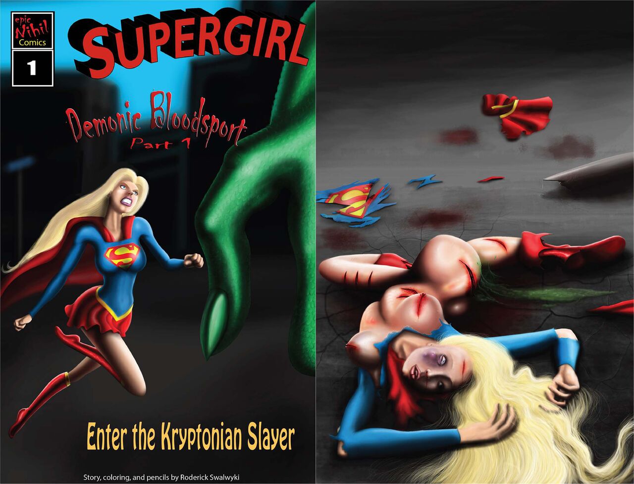 Supergirl: Issue #1 - Demonic Bloodsport Part 1 page 1 full
