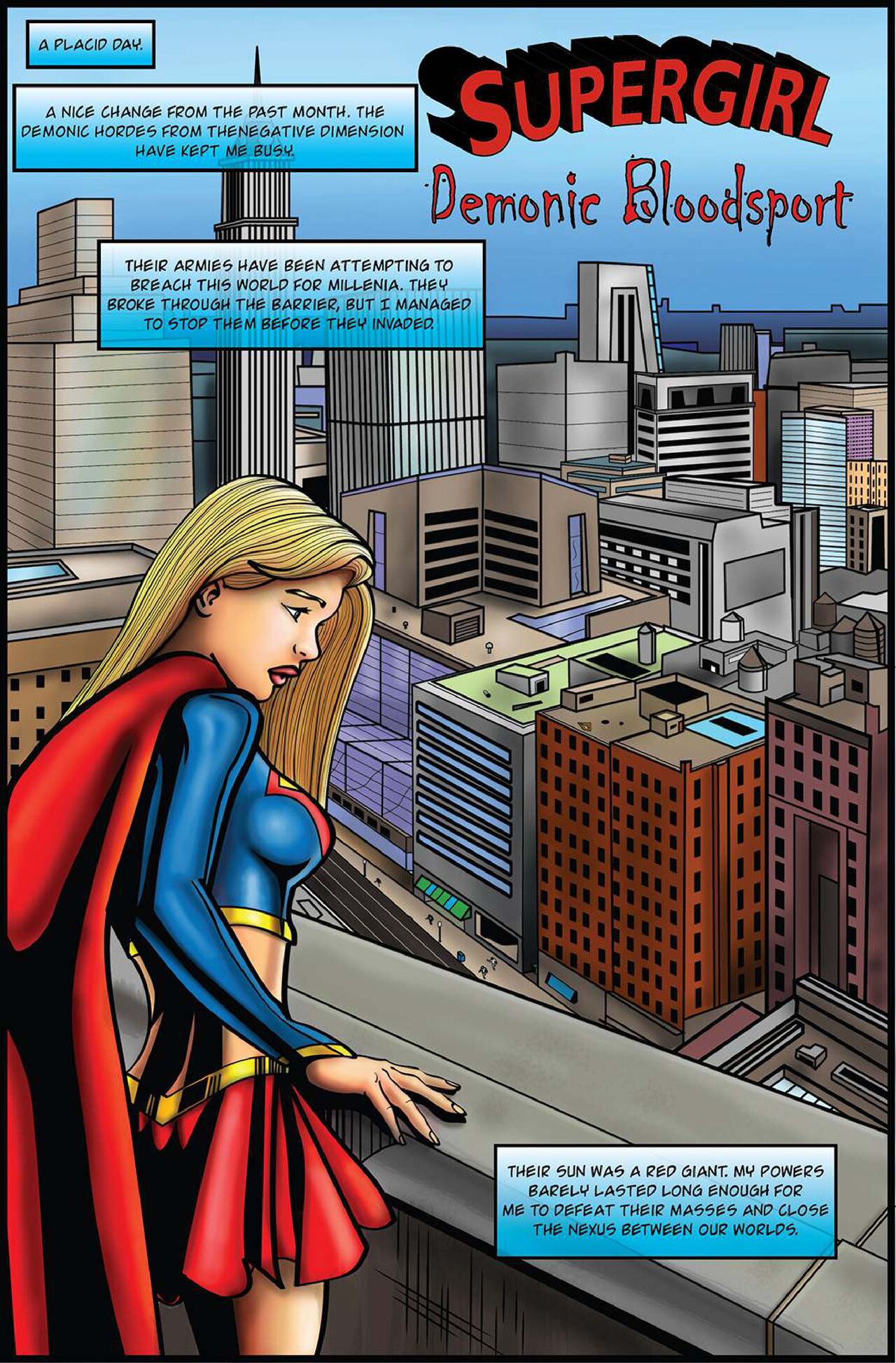 Supergirl: Issue #1 - Demonic Bloodsport Part 1 page 2 full