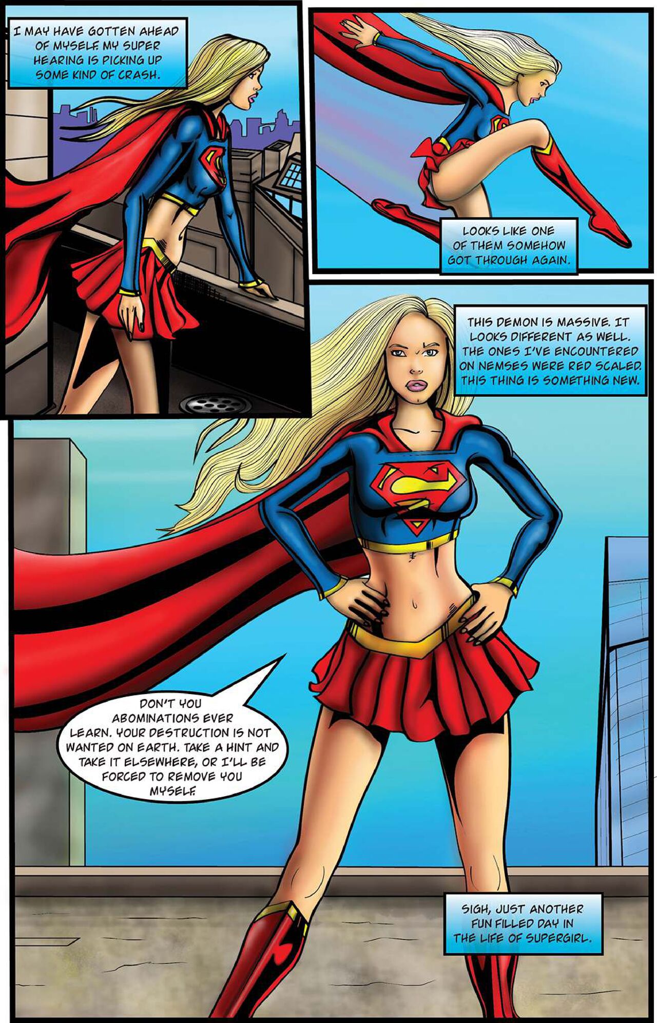 Supergirl: Issue #1 - Demonic Bloodsport Part 1 page 3 full