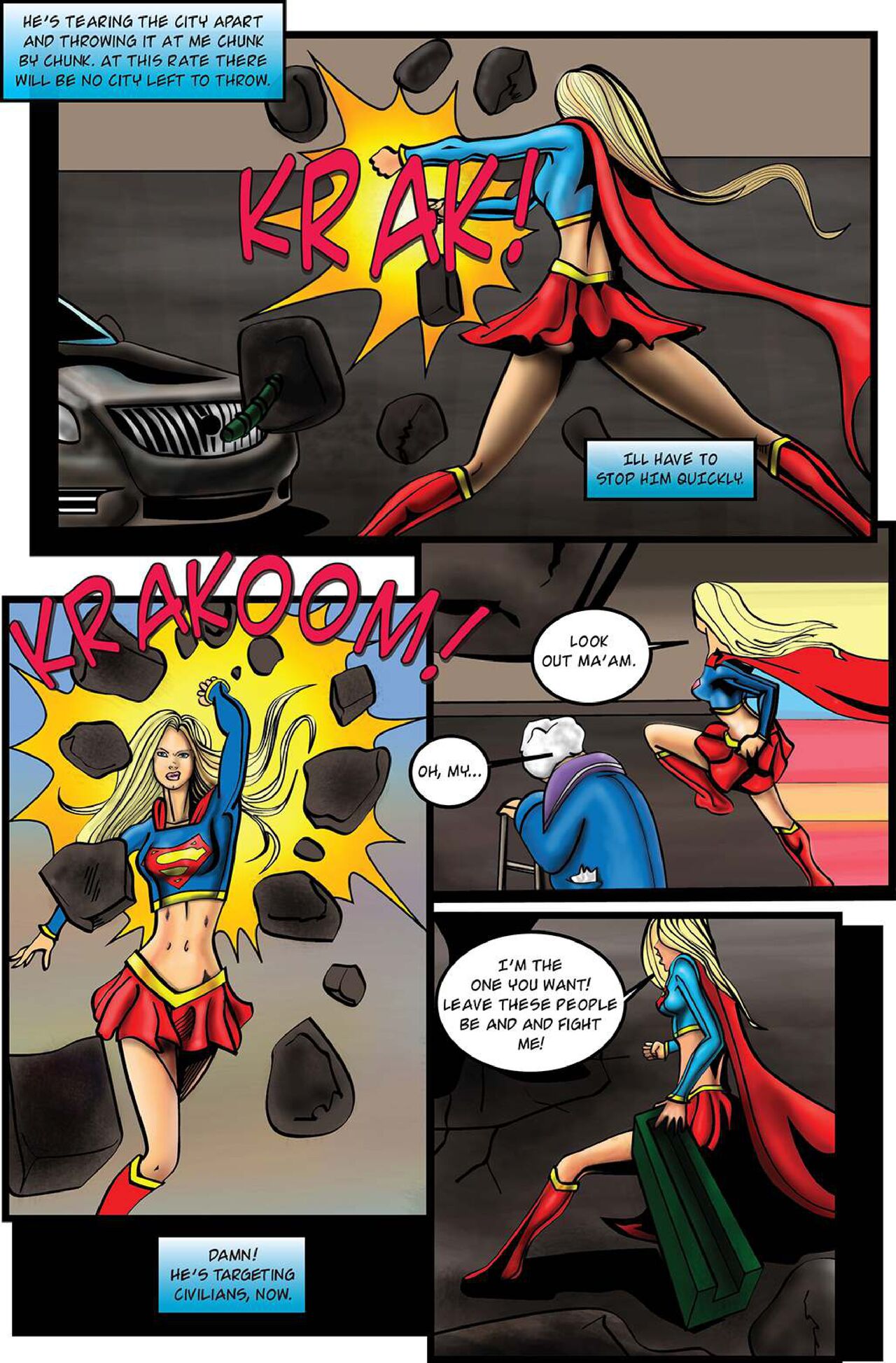 Supergirl: Issue #1 - Demonic Bloodsport Part 1 page 5 full