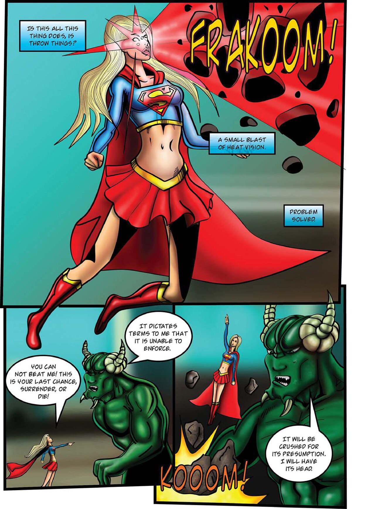 Supergirl: Issue #1 - Demonic Bloodsport Part 1 page 7 full