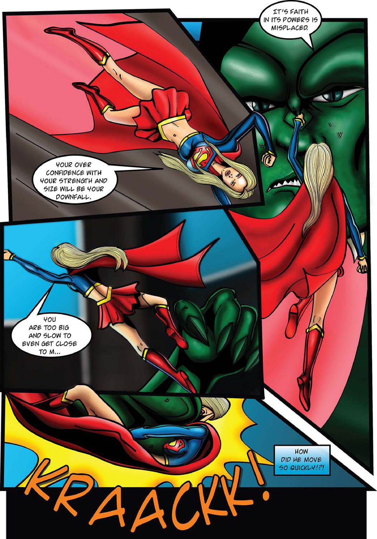 Supergirl: Issue #1 - Demonic Bloodsport Part 1 page 8 full