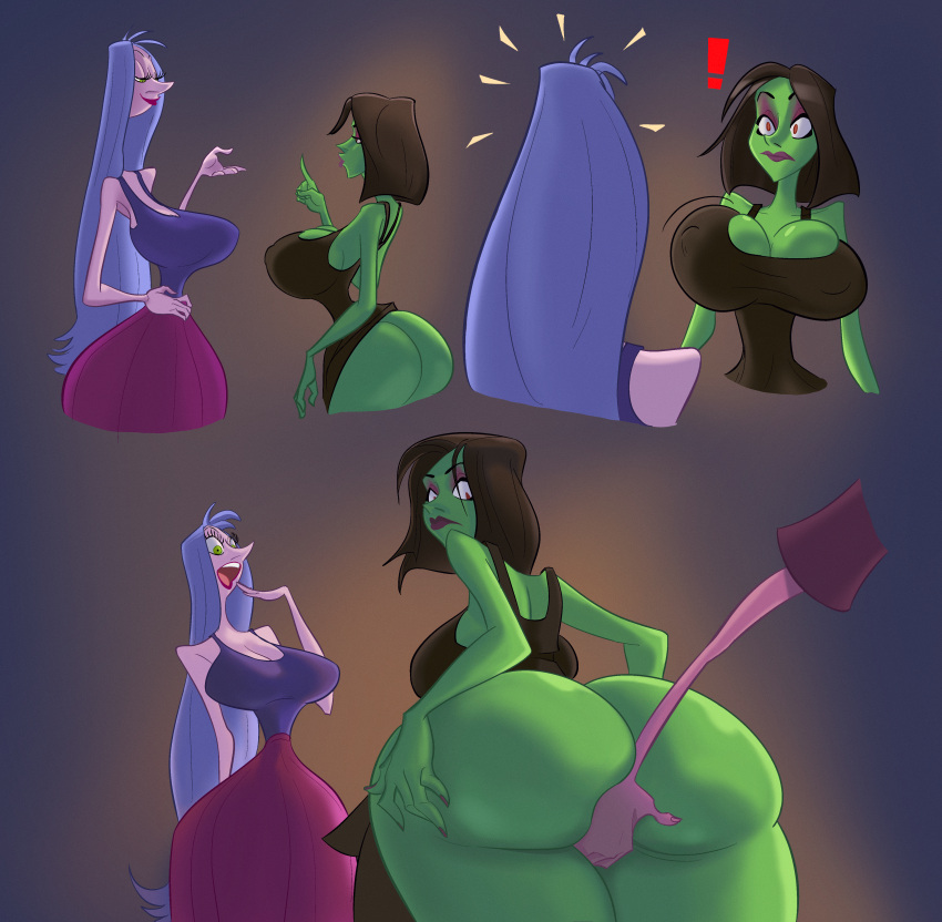Arthur with Madam Mim and Gruntilda page 2 full