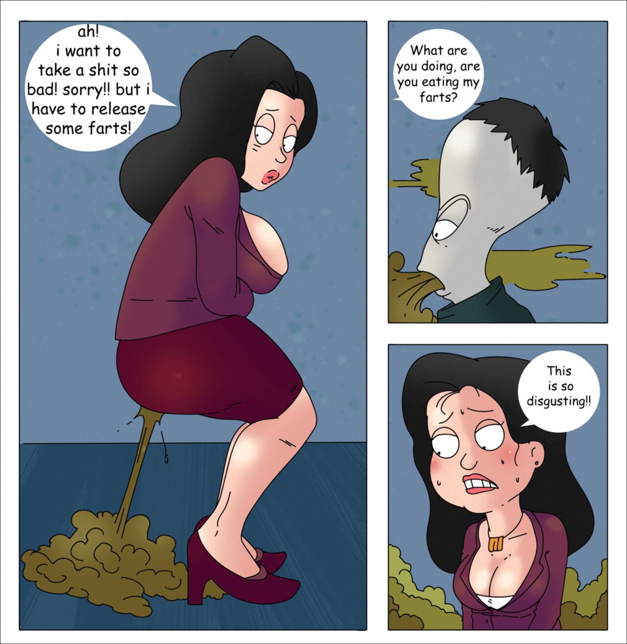 My Affair Gassy Lady - American Dad page 2 full