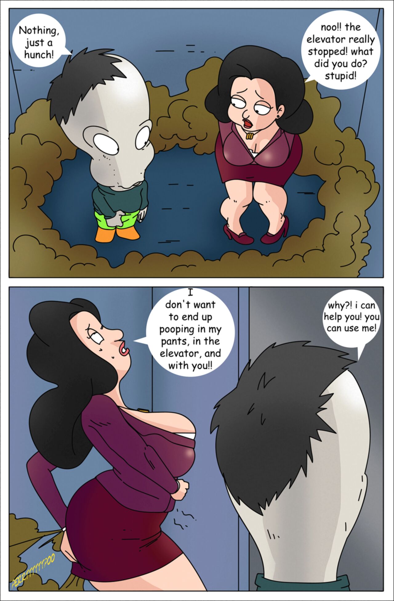 My Affair Gassy Lady - American Dad page 3 full