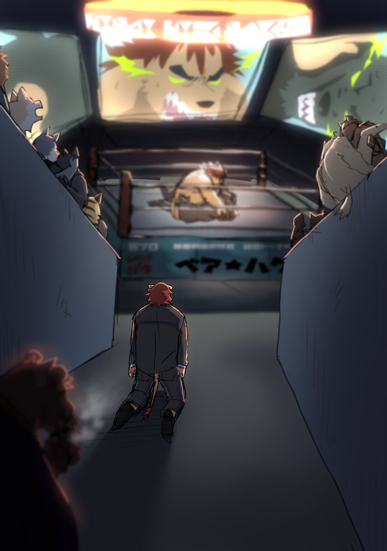 Bear Hug Battle  - YoungSoul's Story page 4 full