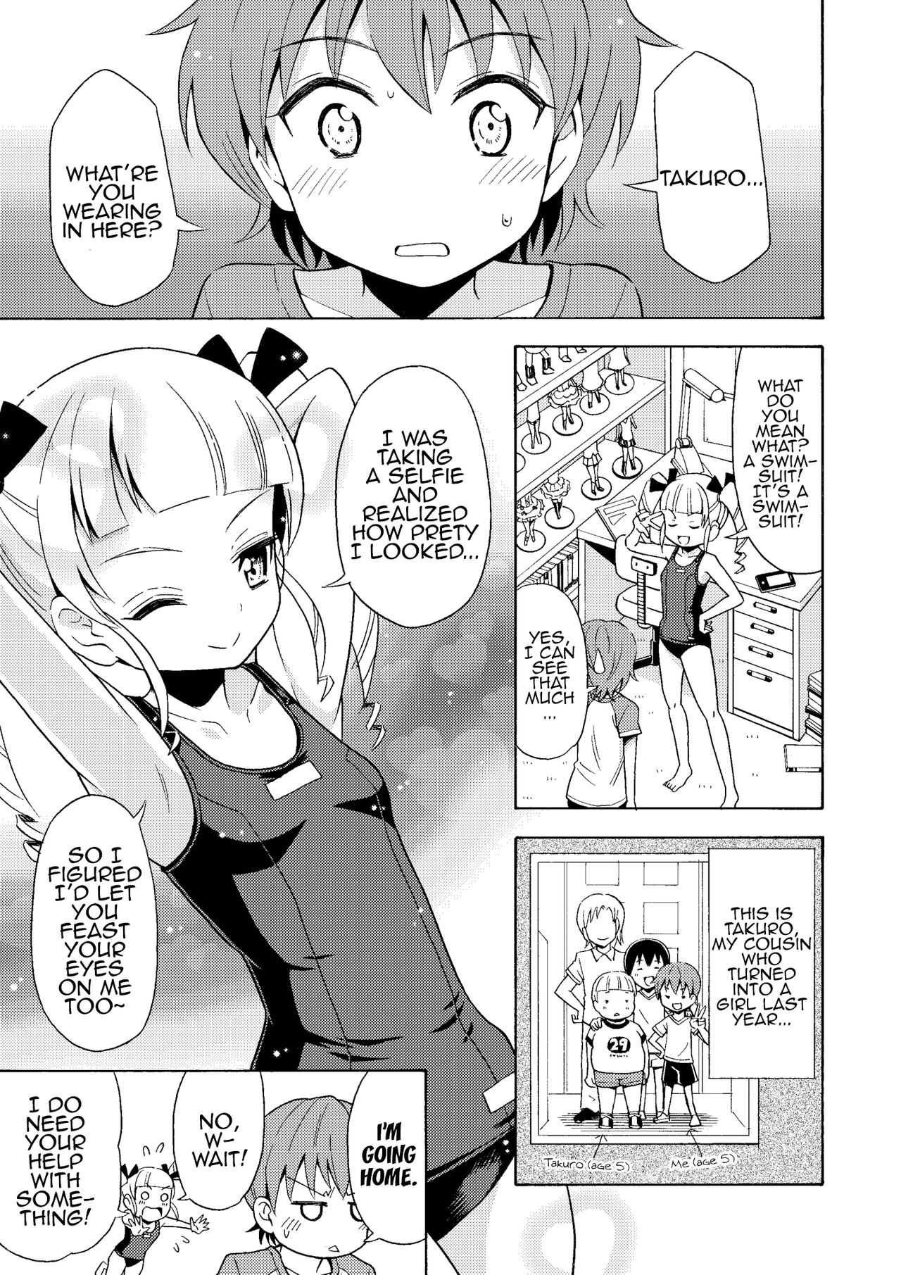 Happy Birthday 2 - Nyotaika Shita no de Mizugi o Kai ni Ittemita | Happy Birthday 2 - Because I have the body of a girl, I tried going shopping for swimsuits. page 5 full