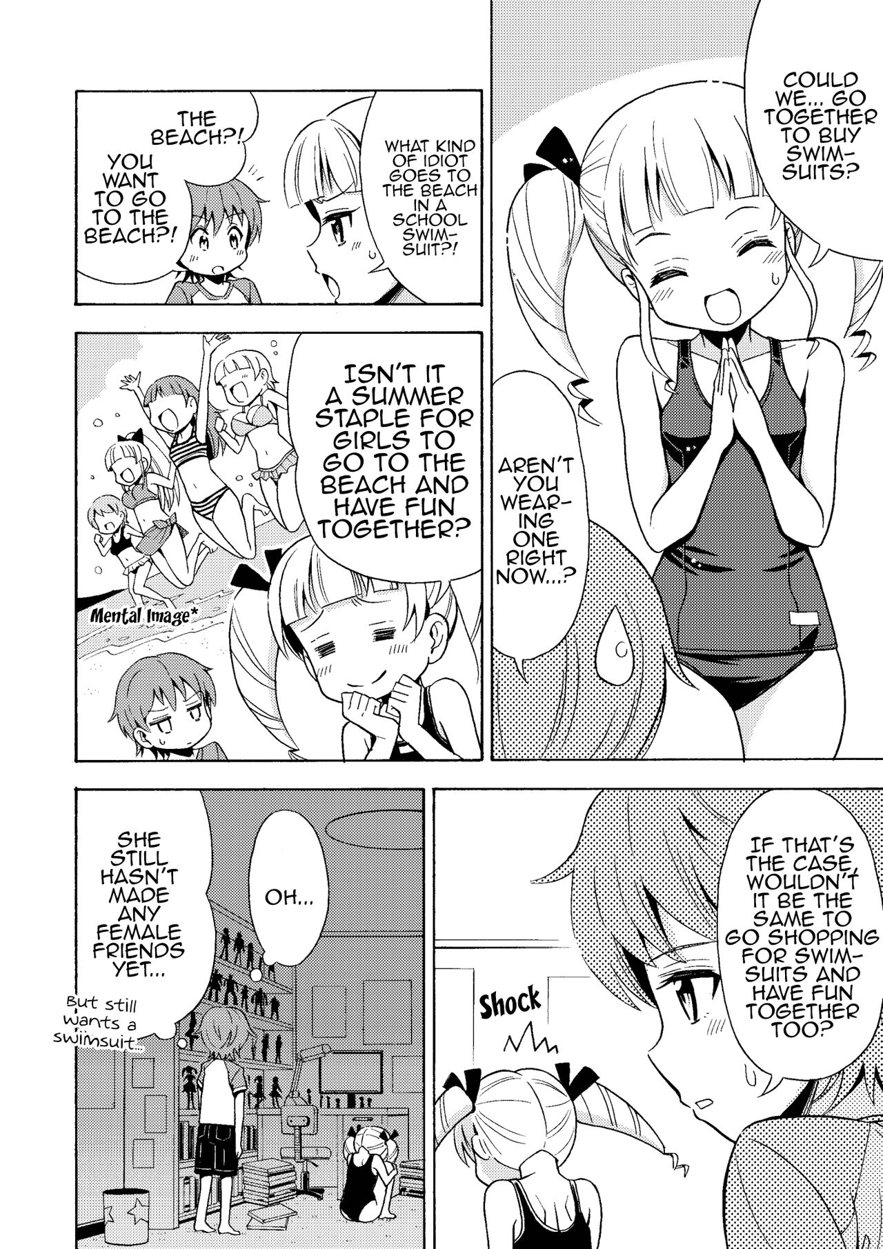 Happy Birthday 2 - Nyotaika Shita no de Mizugi o Kai ni Ittemita | Happy Birthday 2 - Because I have the body of a girl, I tried going shopping for swimsuits. page 6 full