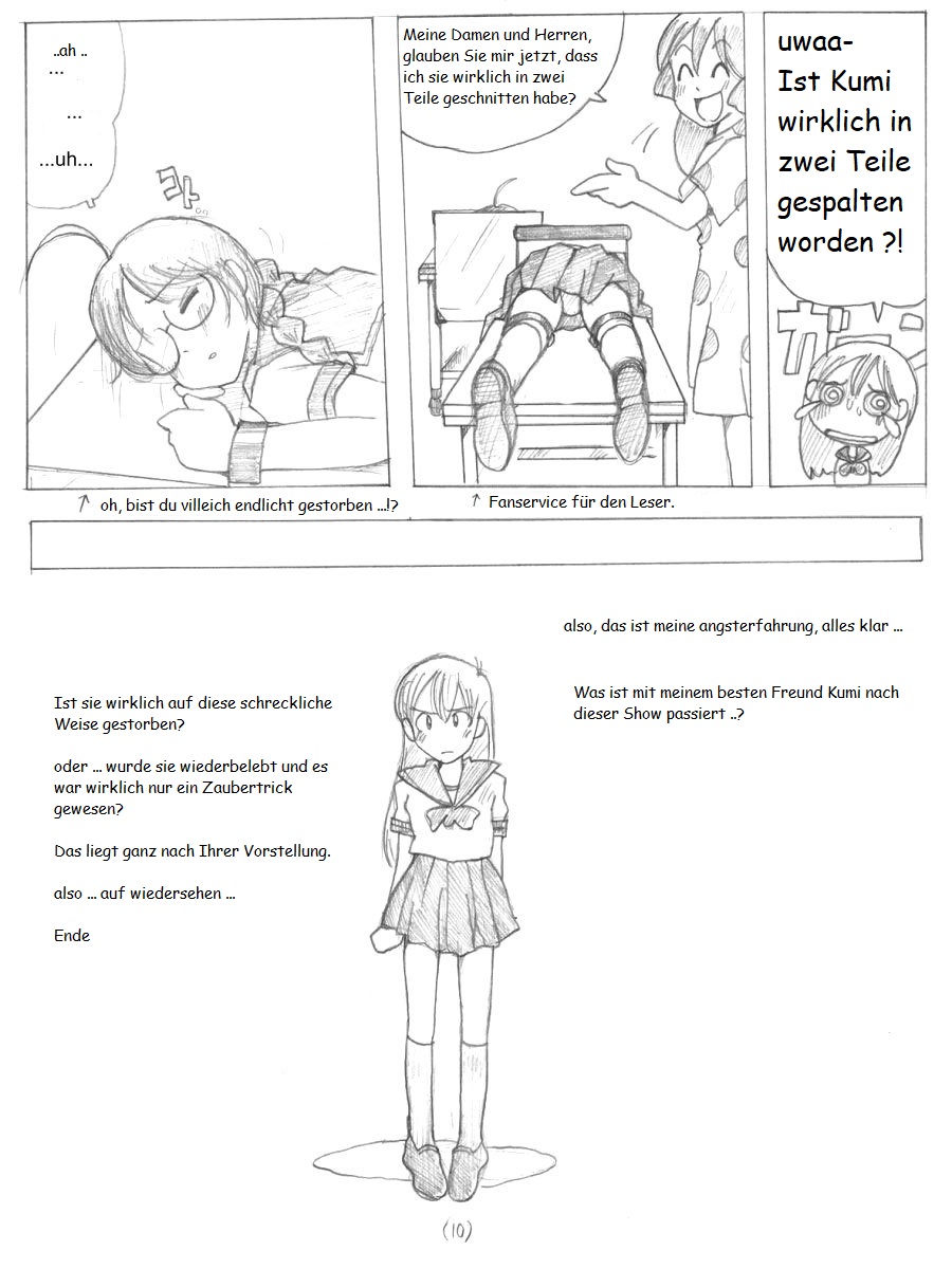 Zenjidou Ningen Setsudanki I Angstshow Schneiden des menschlichen Körpers page 10 full