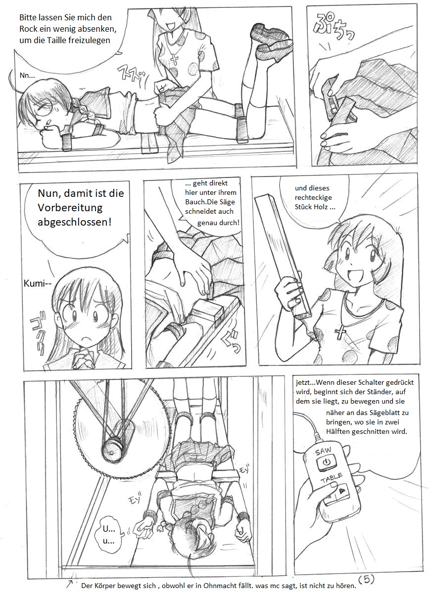 Zenjidou Ningen Setsudanki I Angstshow Schneiden des menschlichen Körpers page 5 full