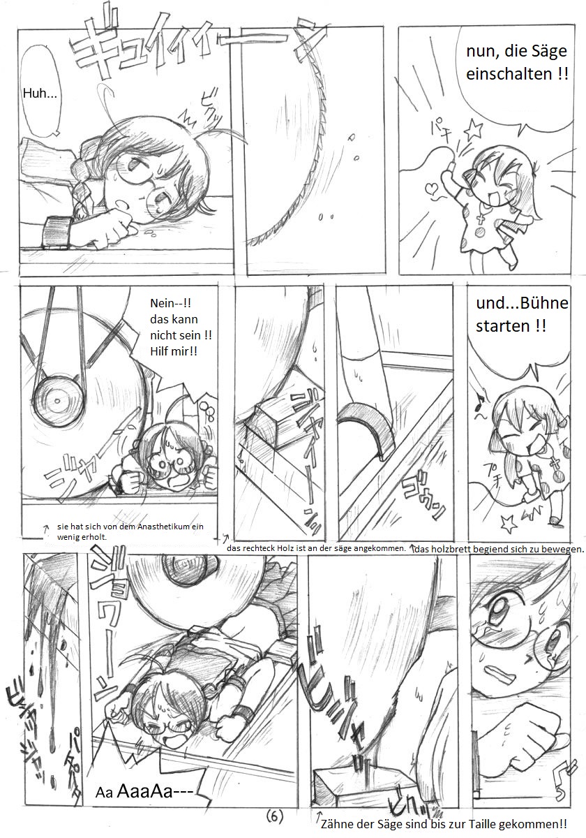 Zenjidou Ningen Setsudanki I Angstshow Schneiden des menschlichen Körpers page 6 full