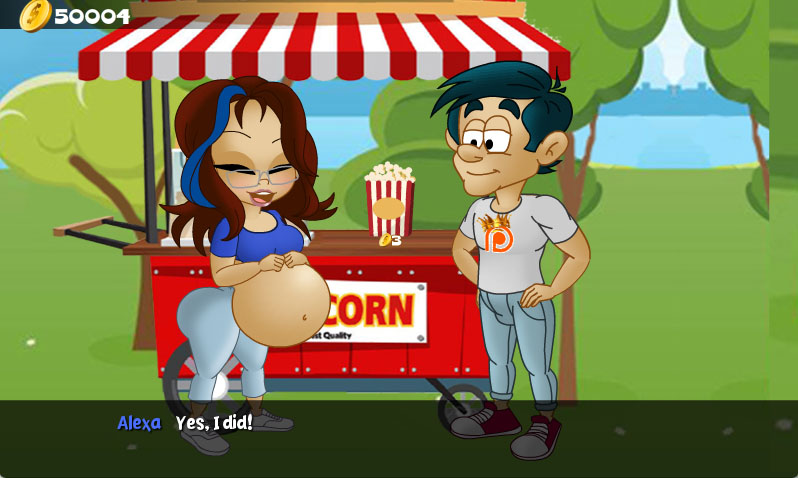 Hungry Girls Game: Alexa's Alluring Bellyplay #2 page 8 full