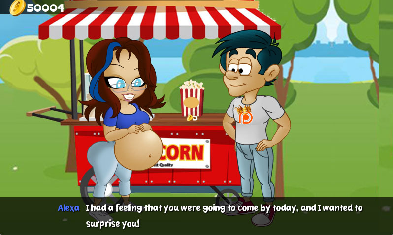 Hungry Girls Game: Alexa's Alluring Bellyplay #2 page 9 full