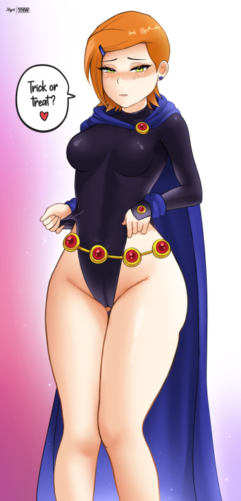 Gwen Tennyson Wearing Raven's Outfit cover