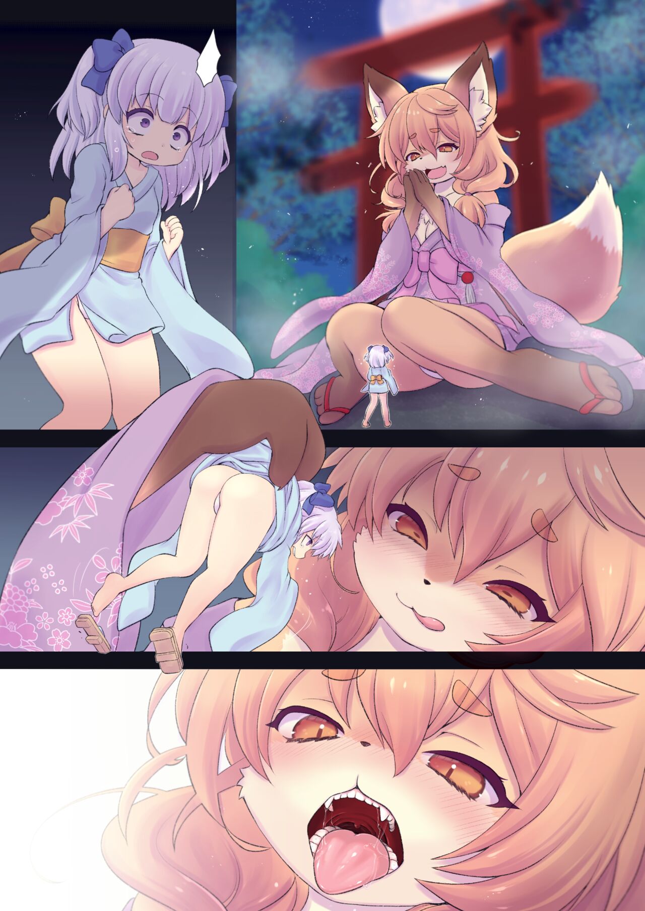 Warui kitsune no onee-chan to kowagari na onna no ko no ohanashi page 2 full