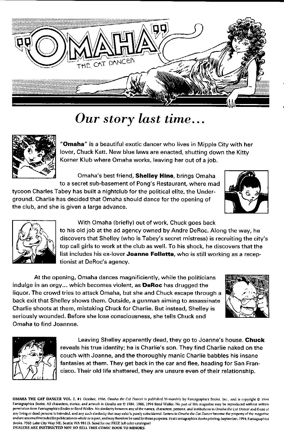 Omaha: The Cat Dancer #01 page 2 full