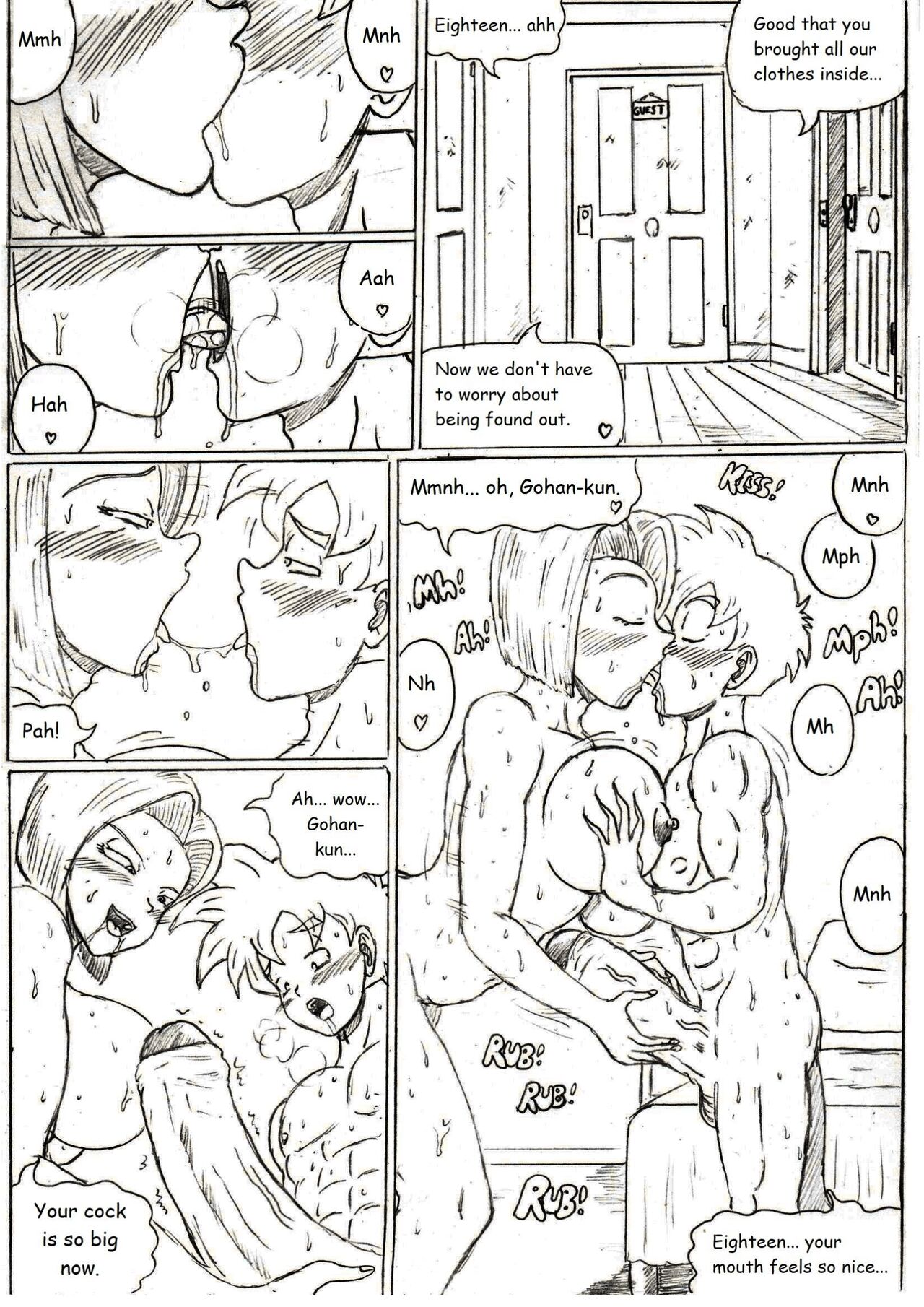 Son Bathing - Gohan X Android 18 page 10 full