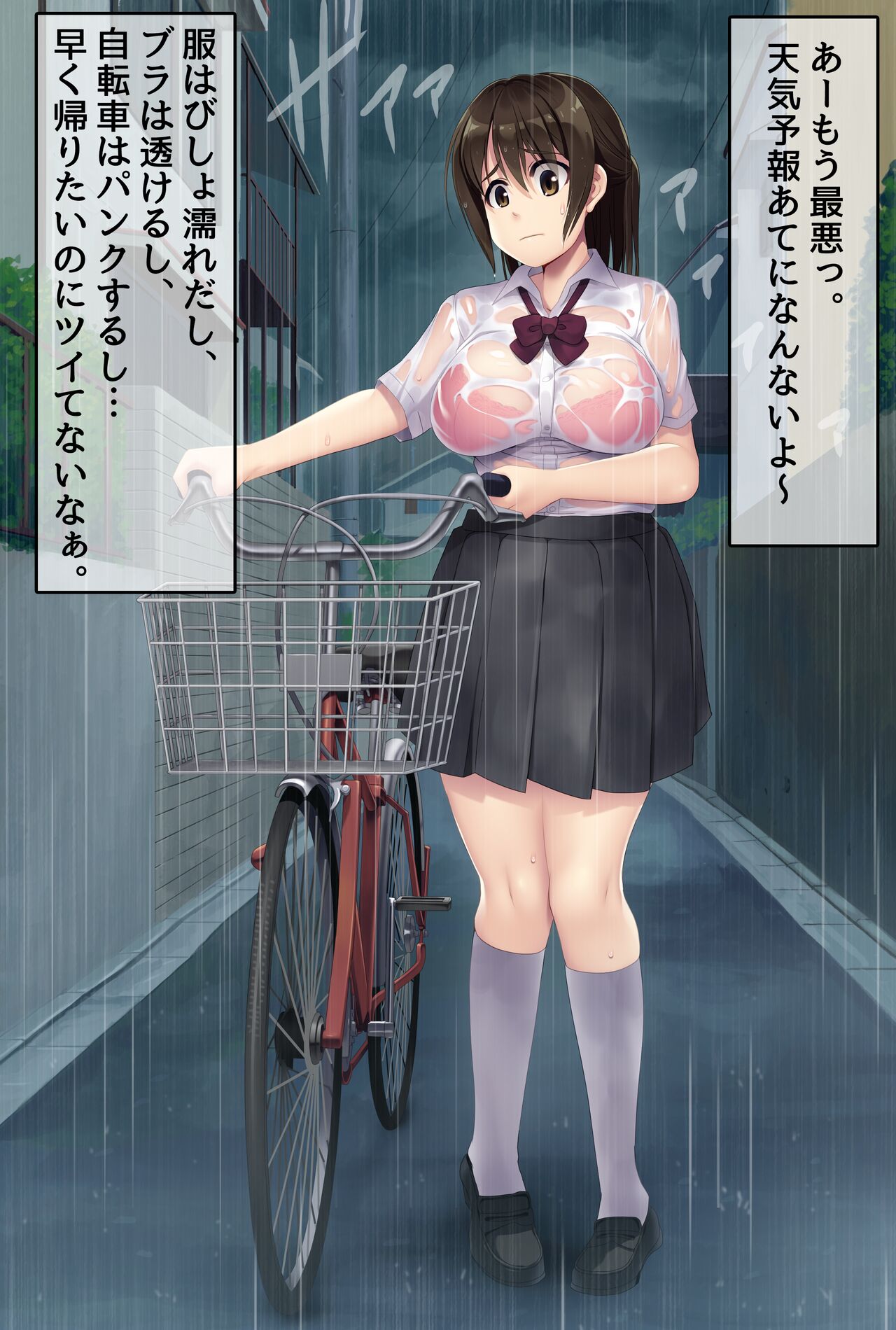【高画質＆差分】透明レインコート露出 page 2 full