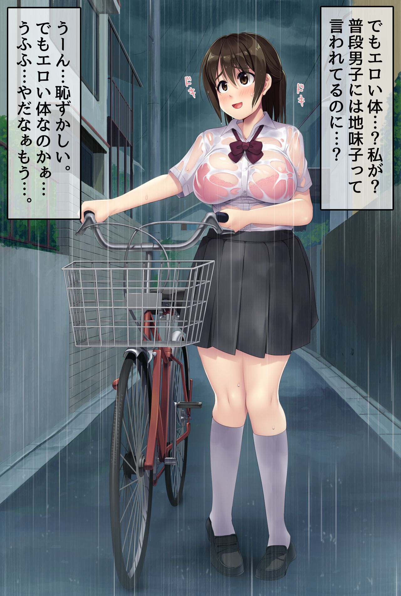 【高画質＆差分】透明レインコート露出 page 4 full