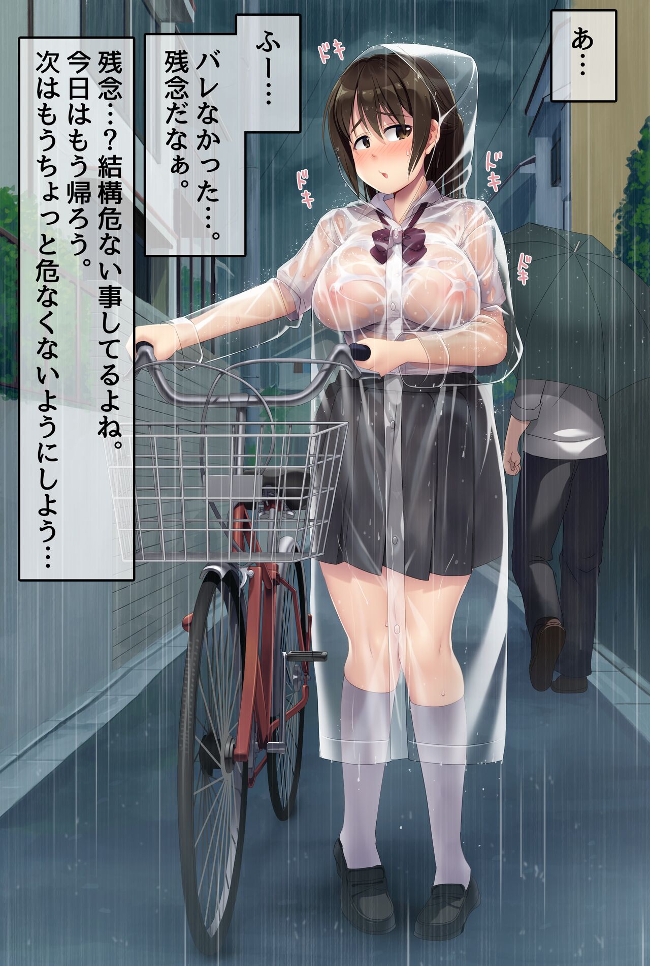 【高画質＆差分】透明レインコート露出 page 7 full