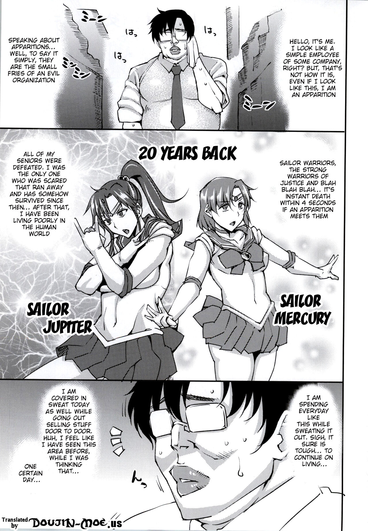 20 Nengo no, Sailor Senshi o Kakyuu Youma no Ore ga Netoru. | 20 Years Later, A Lesser Youma Like Me Slept with the Sailor Senshi page 2 full