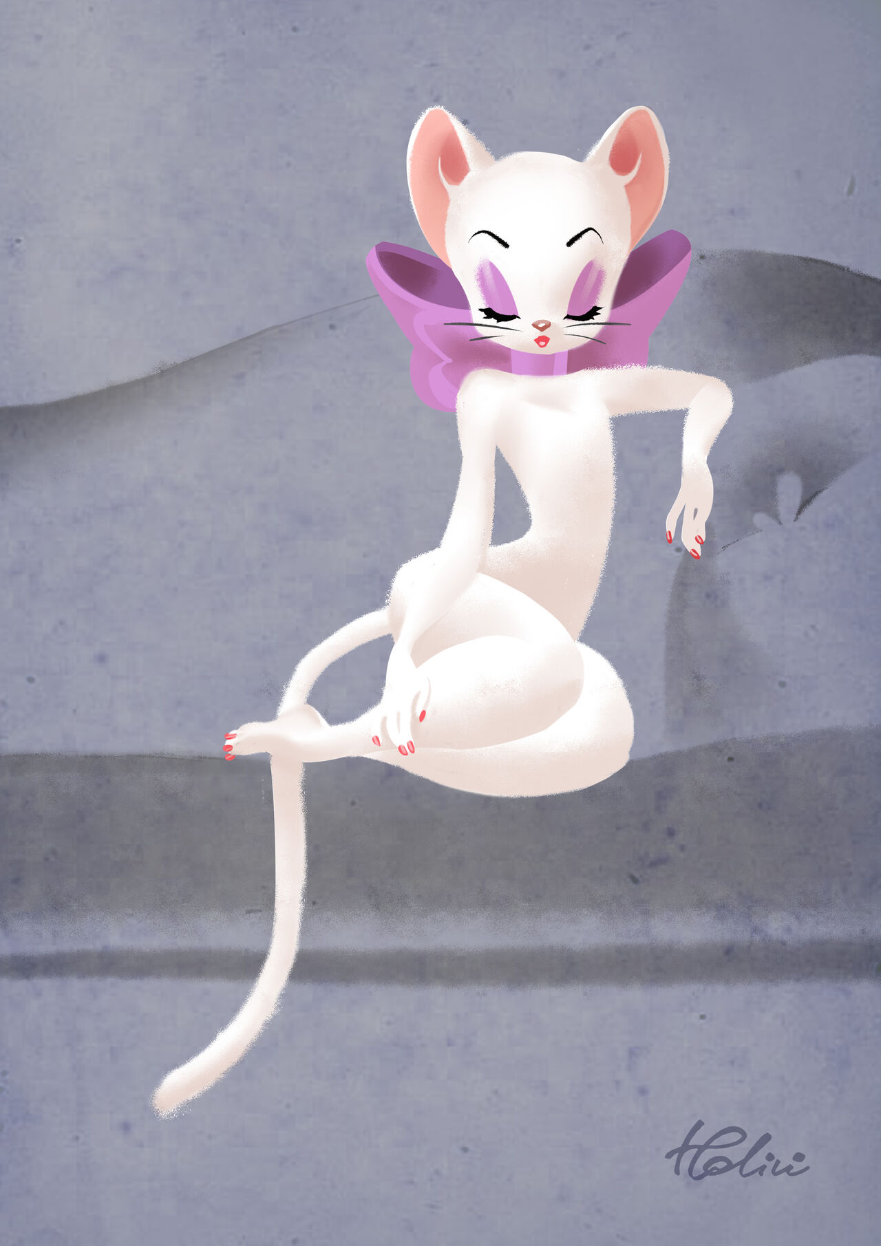 Toodles Galore  - 1951 Casanova Cat - Purple Ribbon and Mouse Ears page 8 full