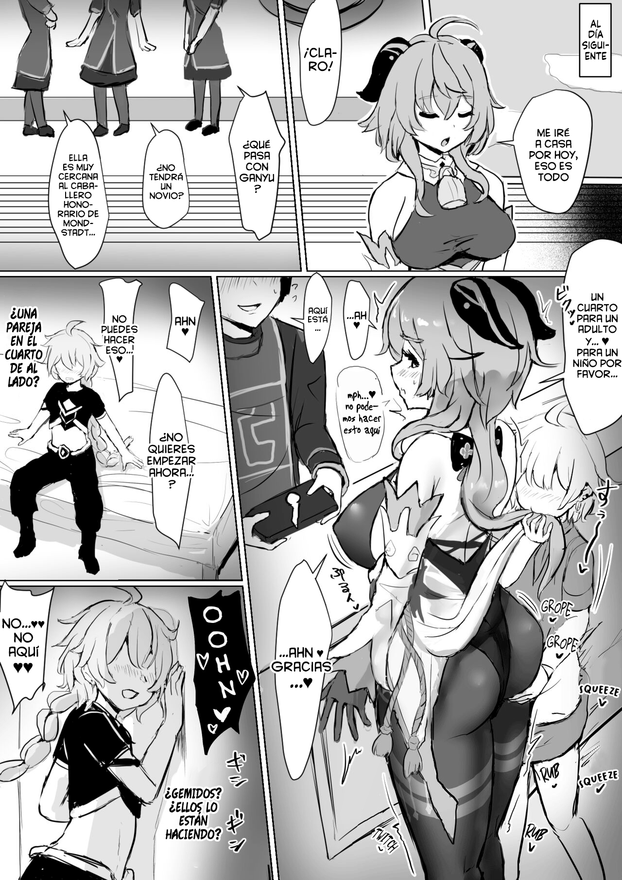 Ganyu to Warui Shoukai no Musuko | Ganyu Y El Hijo De Malos Comerciantes page 6 full