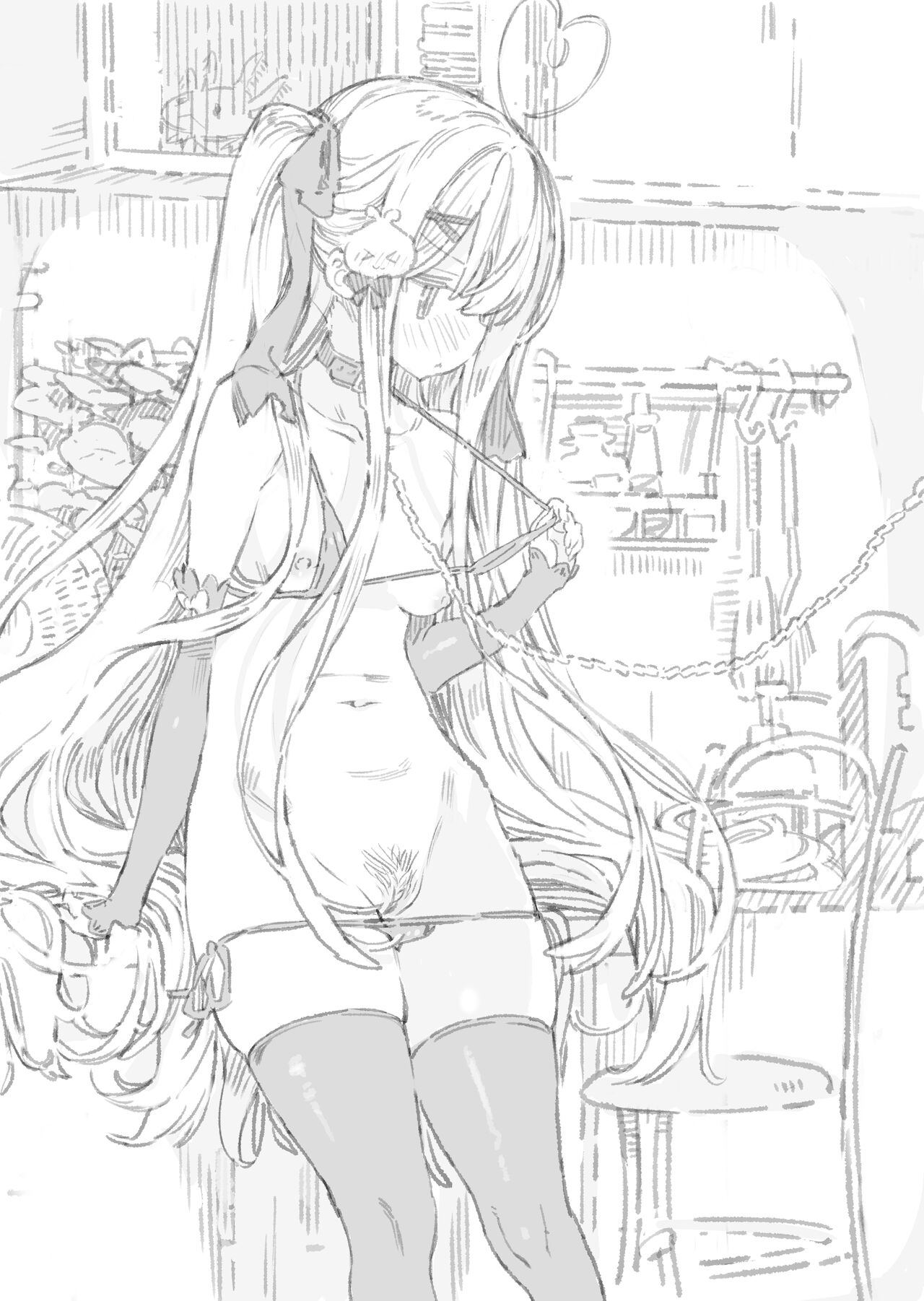 看板娘姉妹のモノクローム生活 page 1 full