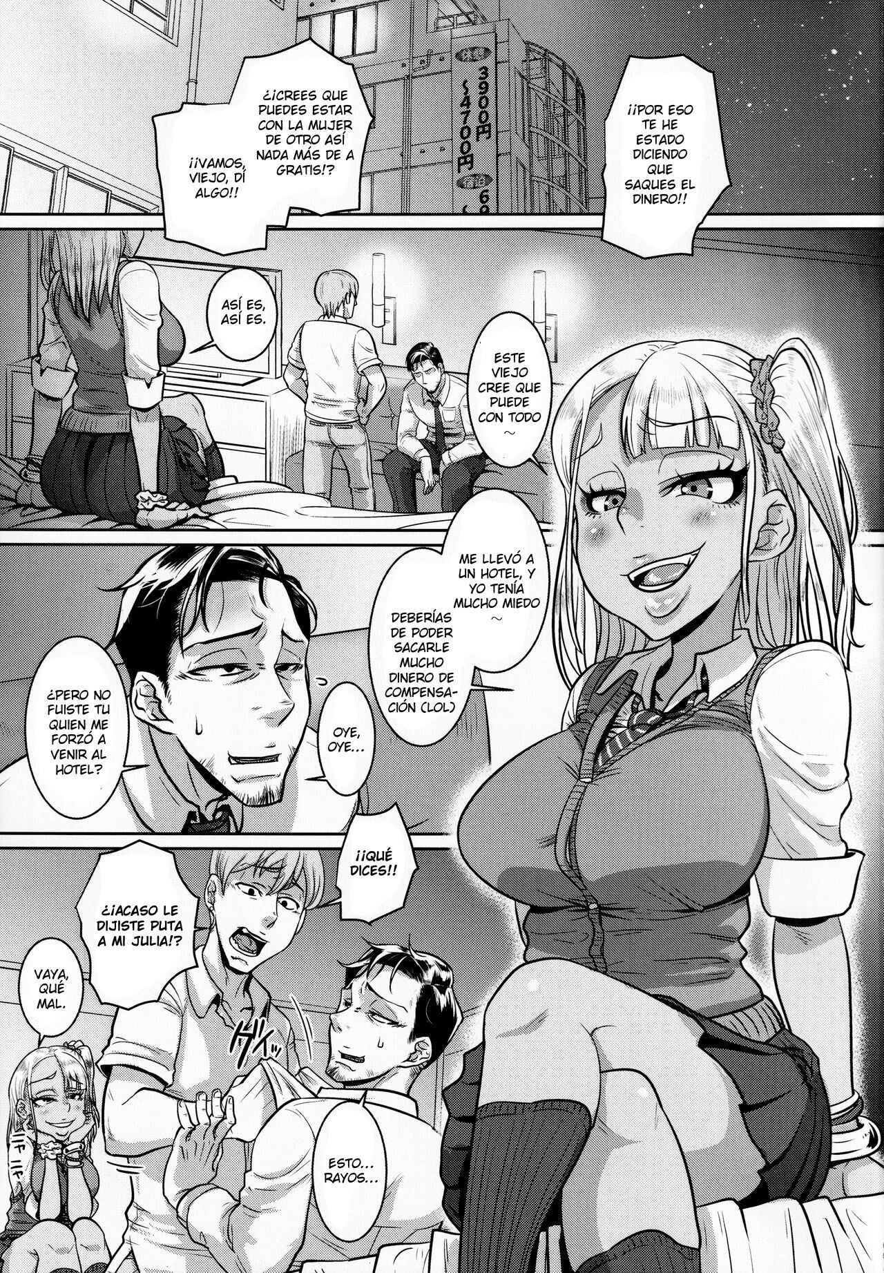 Yonaoshi Oji-san VS Tsutsumotase Kuro Gal JC page 2 full