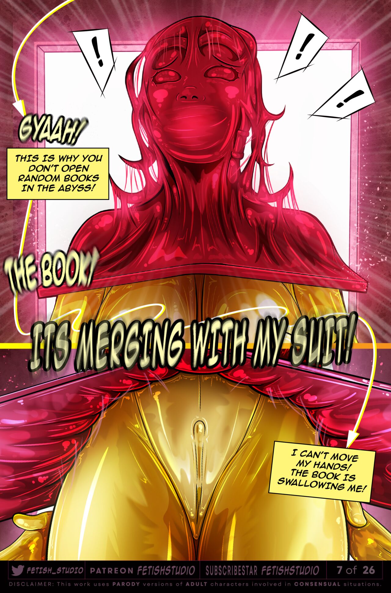 BOOK LATEX ENCASEMENT | Fetish Abyss | Original Story page 9 full