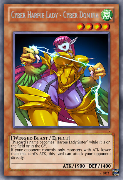 Yu-Gi-Oh custom set fragment - Harpie archetype page 1 full
