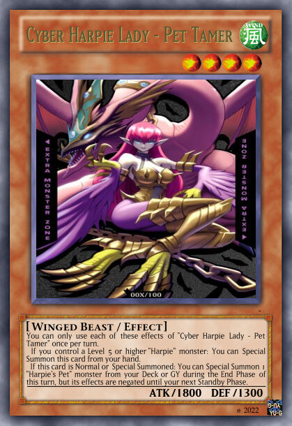 Yu-Gi-Oh custom set fragment - Harpie archetype page 2 full