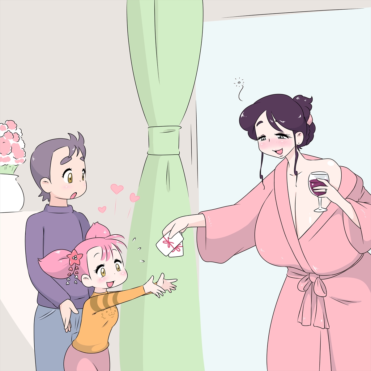 New Year's greetings, with family, with friends page 1 full