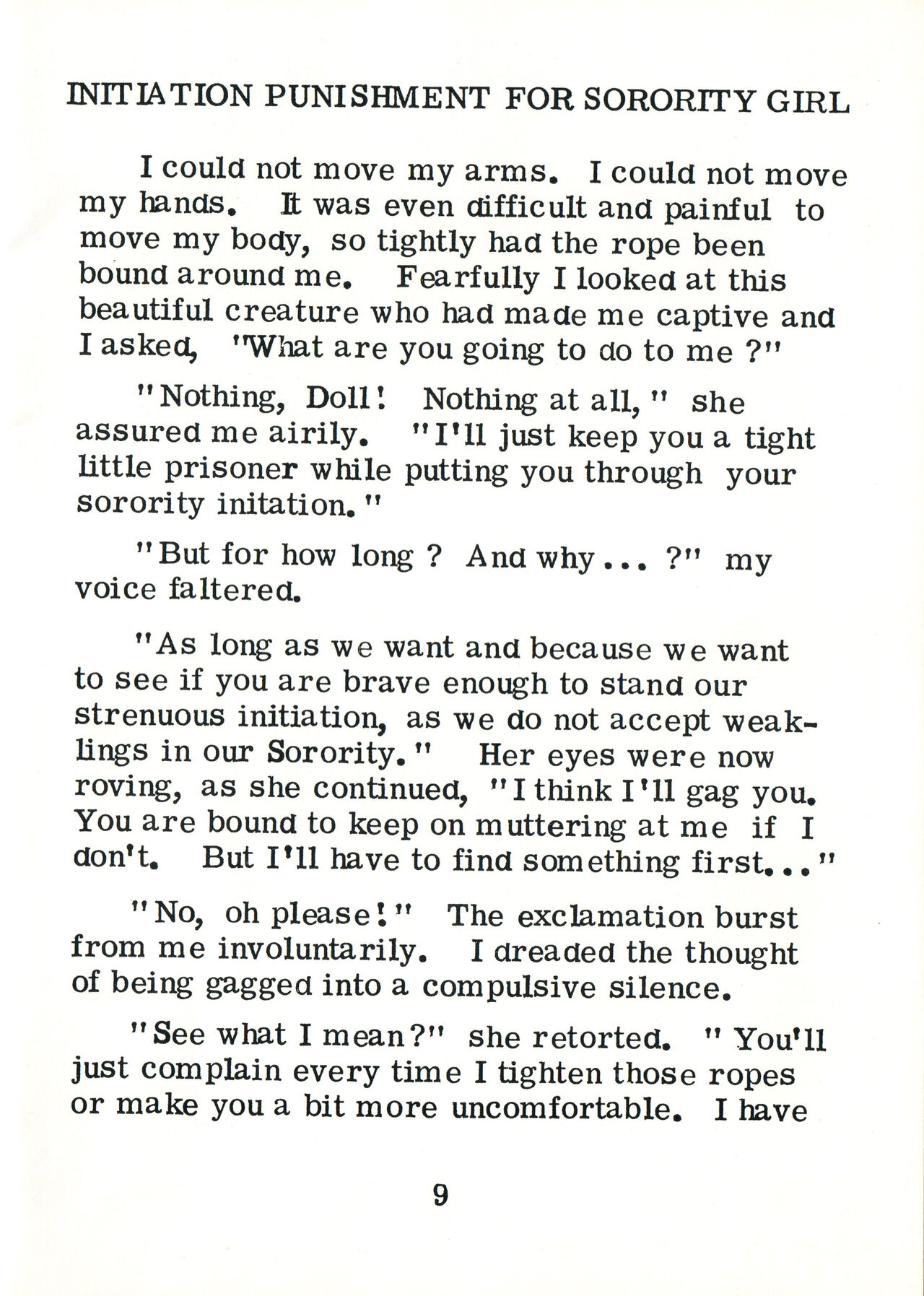 Initiation Punishment For Sorority Girl page 9 full