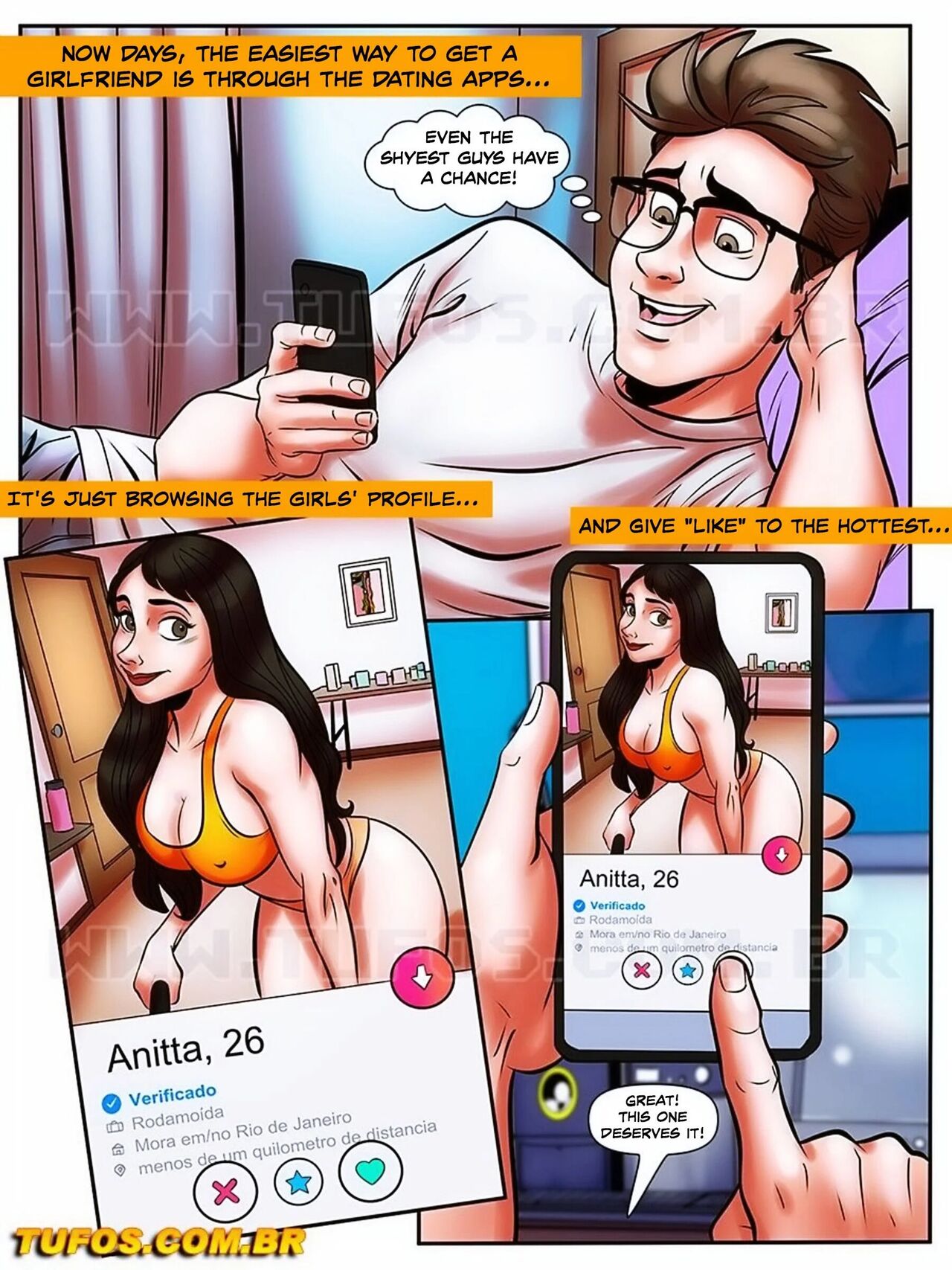 The Nerd Stallion  - Hunting women in Tinder - 25 - english page 2 full