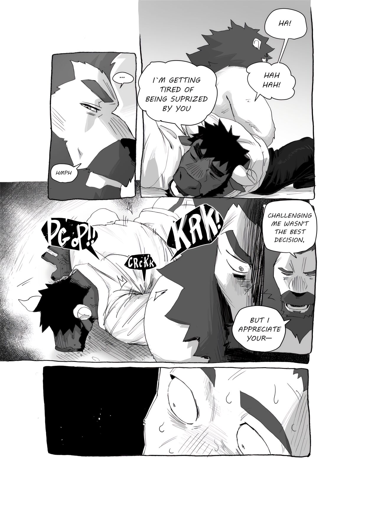 Bear Hug Battle  - Love vs Blood page 9 full