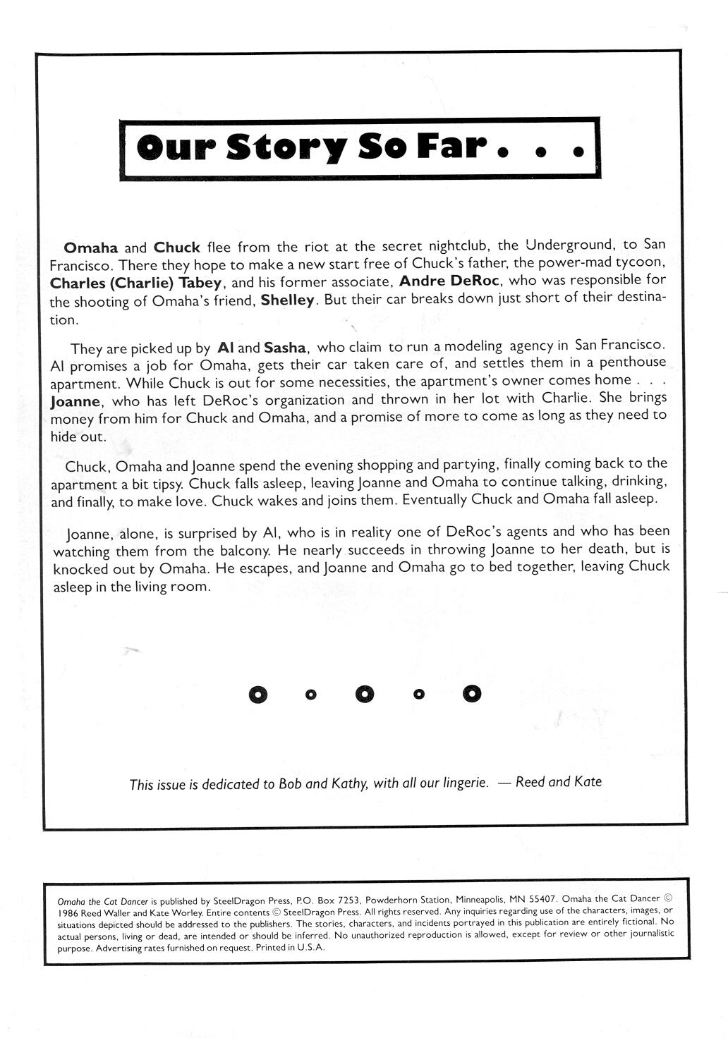 Omaha: The Cat Dancer #02 page 4 full